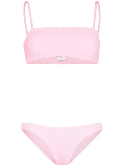 Hunza G Gigi Two-piece Bikini Swimsuit In Pink