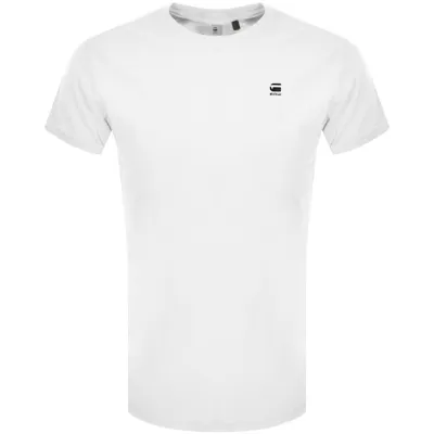 G-star G Star Raw Lash Logo T Shirt White