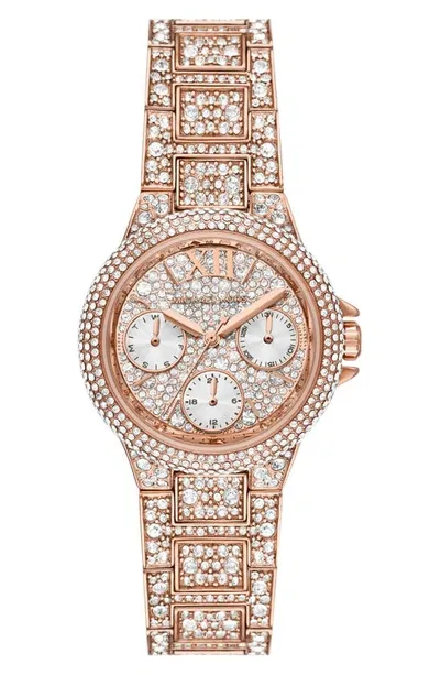 Michael Kors Mini Camille Pavé Rose Gold-tone Watch