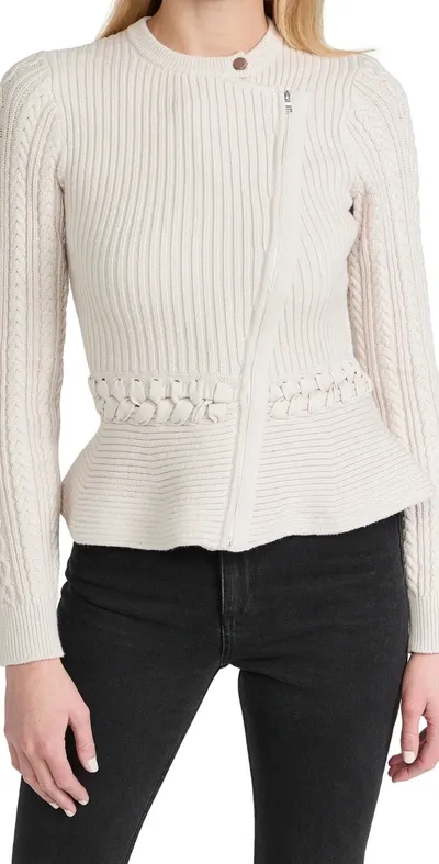 Jonathan Simkhai Andi Cardigan In Stone