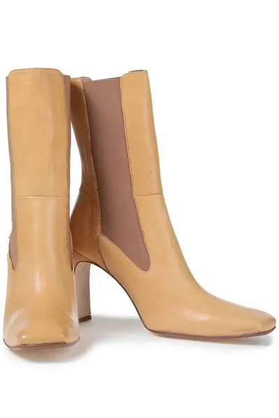 Miista Jeanne Leather Ankle Boots In Neutrals