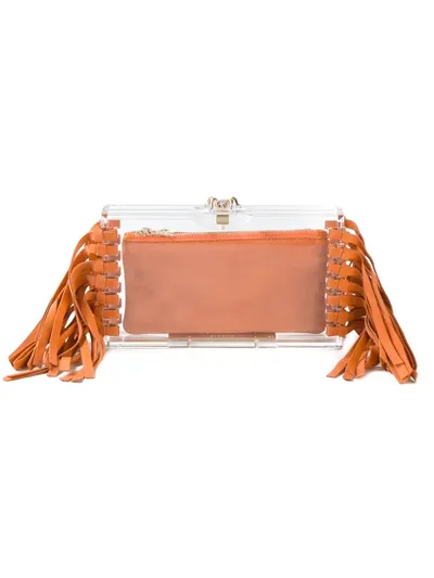 Charlotte Olympia 'pandora' Clutch In Yellow