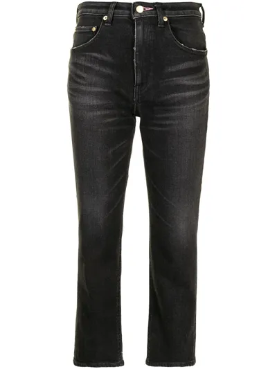 Tu Es Mon Tresor The Rose Quartz Bootcut Jeans In Black