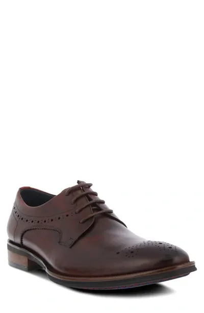 Spring Step Charlie Leather Derby In Cabernet