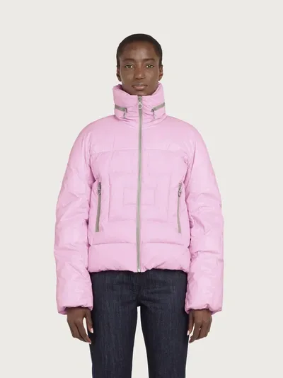 Ferragamo Puffer Jacket In Pink