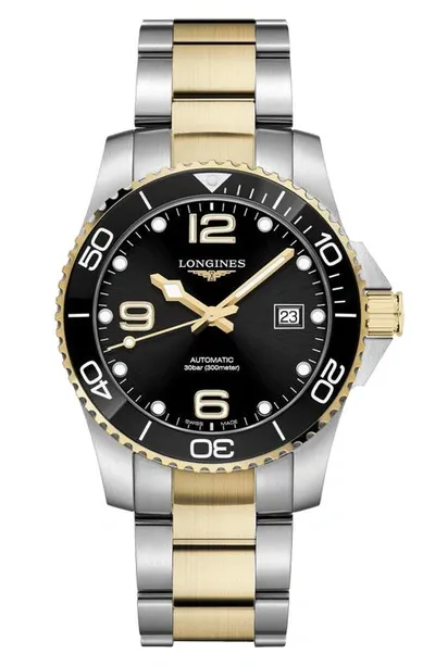 Longines Hydroconquest Automatic Bracelet Watch, 41mm In Black