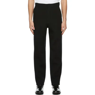 Ami Alexandre Mattiussi Black Wool & Cashmere Trousers In 1 Black