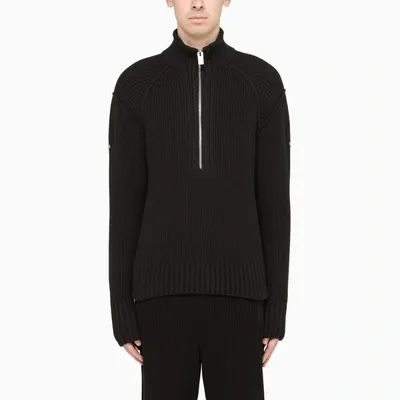 Moncler Genius Black Zip Up Sweater