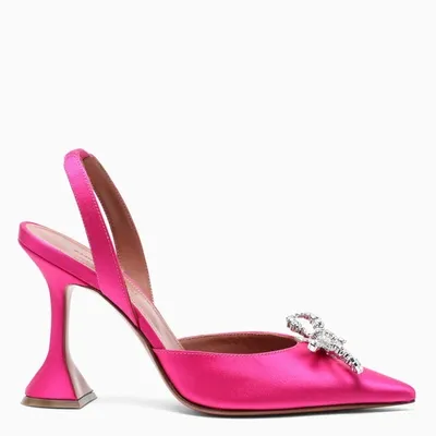 Amina Muaddi Ruby Rosie Sling Pumps In Pink