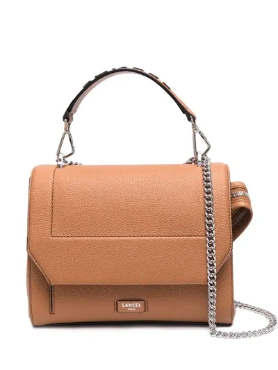 Lancel Top-handle Leather Tote Bag In Brown