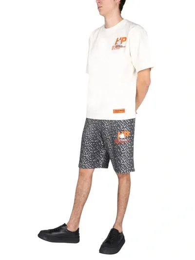 Heron Preston Sweatshorts With Dots In Black