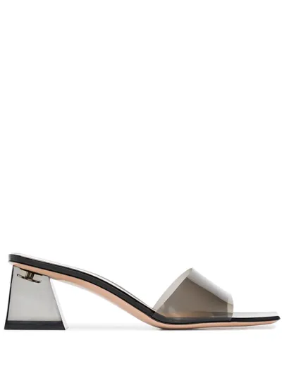 Gianvito Rossi Black 55 Pvc Sandals