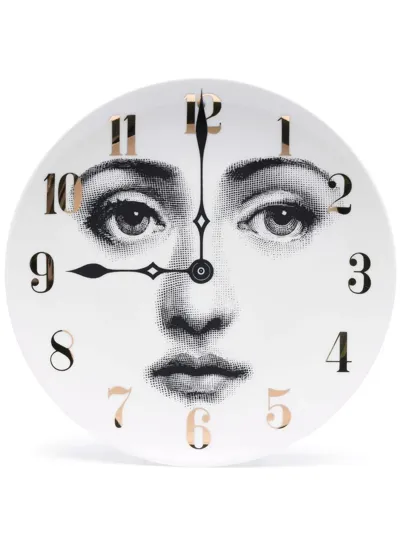 Fornasetti Tema E Variazioni N.74 Clock-print Plate In White