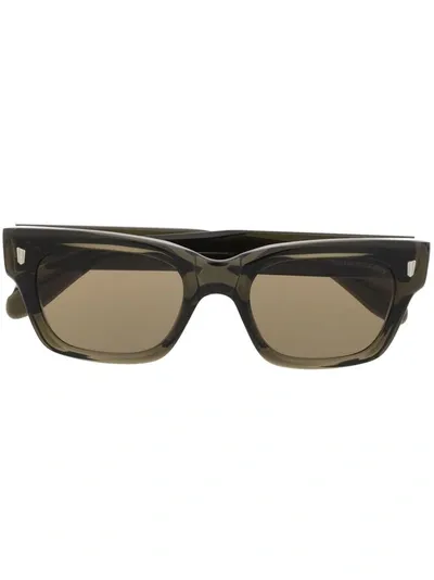 Cutler And Gross Rectangular-frame Sunglasses In Green