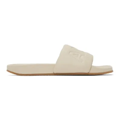 Ambush Off-white Quilted Logo Sandals