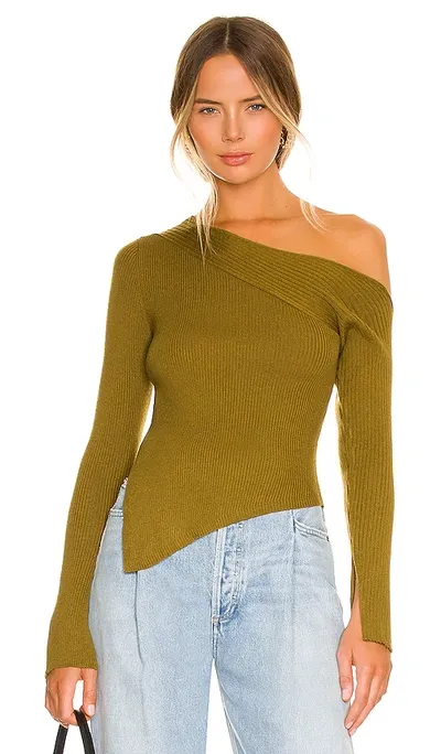 Camila Coelho Shauna Sweater In Olive