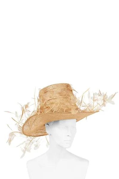 Valentino Garavani Embellished Shell Sun Hat In Gold