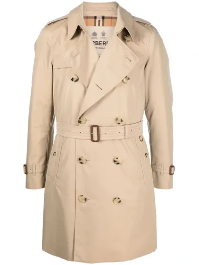 Burberry The Midlength Chelsea Heritage Trench Coat In Beige