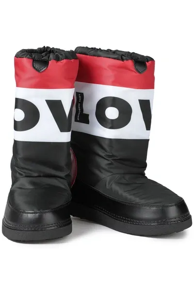 Love Moschino Appliquéd Printed Shell Snow Boots In Black