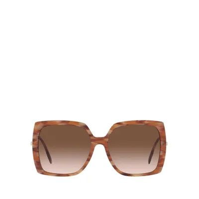 Burberry Luna Brown Gradient Square Ladies Sunglasses Be4332 391513 57