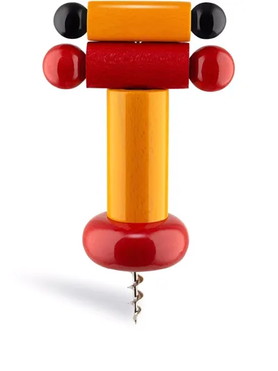 Alessi Sottsass 100 Values Collection Corkscrew In Red