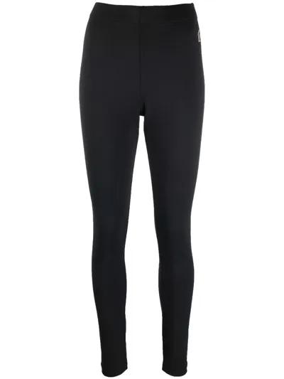 Moncler Leggins In Black Polyamide