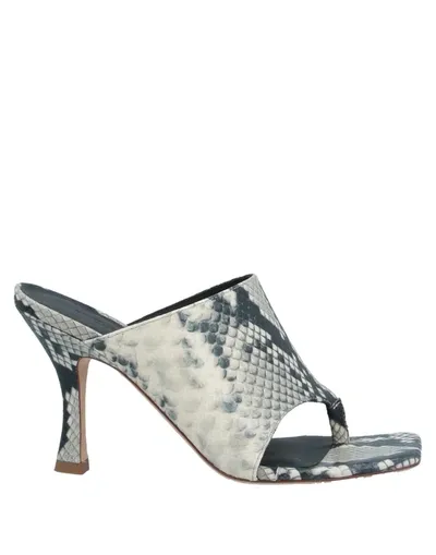 Erika Cavallini Toe Strap Sandals In Multi