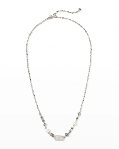 Kendra Scott Madelyn Strand Necklace, White Mix In Metallic