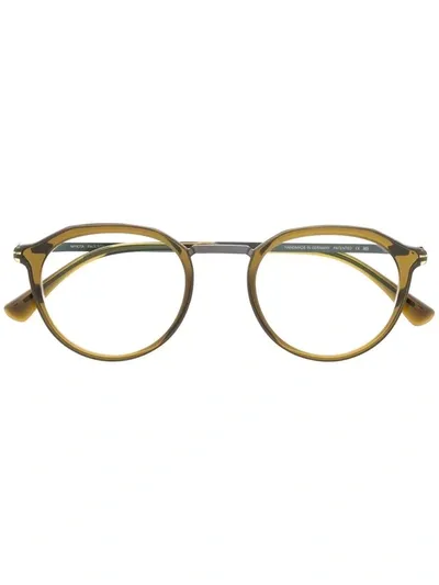 Mykita Round-frame Glasses In Green