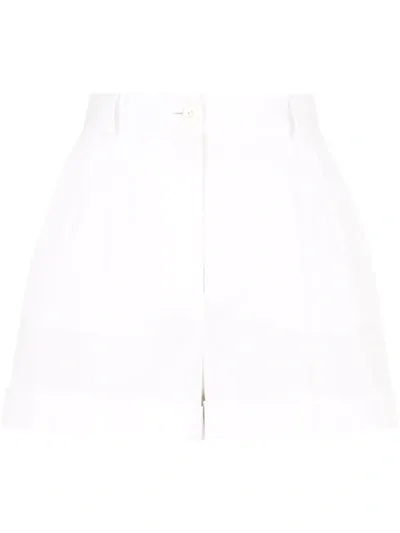 Dolce & Gabbana High-waisted Tailored Shorts In White