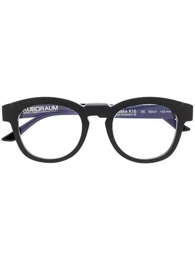 Kuboraum K16 Round-frame Glasses In Schwarz