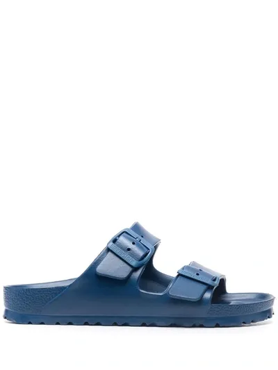 Birkenstock Arizona Essentials Waterproof Slides In Blue