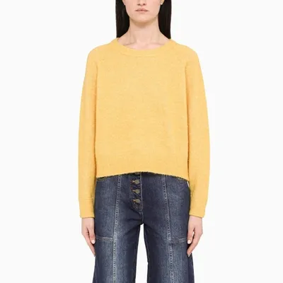 Samsã¸e Samsã¸e Ochre Wool Crewneck Sweater In Yellow