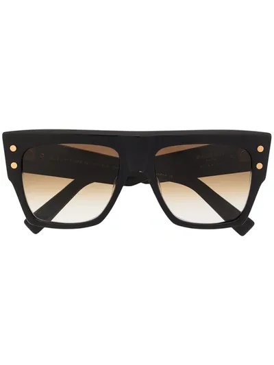 Balmain Eyewear B-i Square-frame Sunglasses In Black