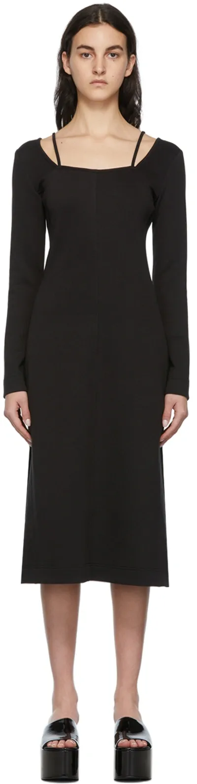 Proenza Schouler Stretch-jersey Midi Dress In Black