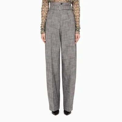 Philosophy Grey Wide Leg Trousers