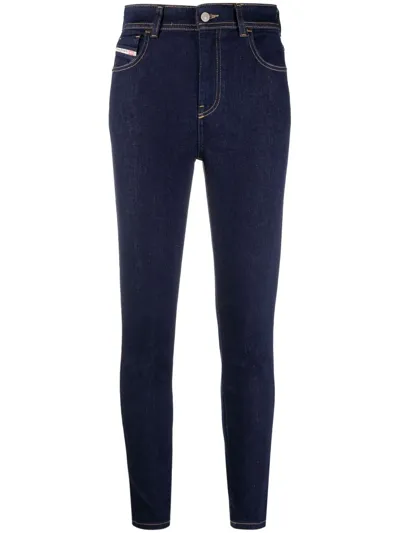 Diesel Slandy High-waisted Jeans In Blue