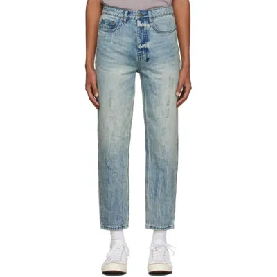 Ksubi Authentik Bullet Straight Jeans In Blue