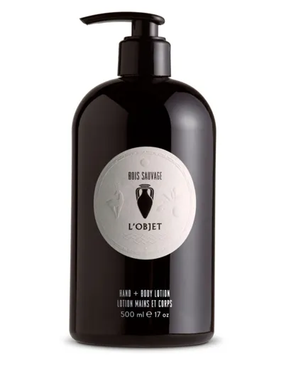 L'objet Bois Sauvage Hand + Body Lotion, 17 Oz. In Black