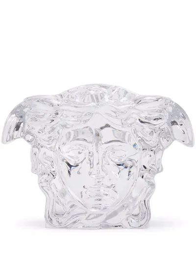 Versace Medusa Grande Vase In Crystal - 6" In White