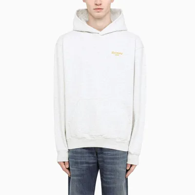 Harmony Paris Grey Logo-embroidery Hoodie