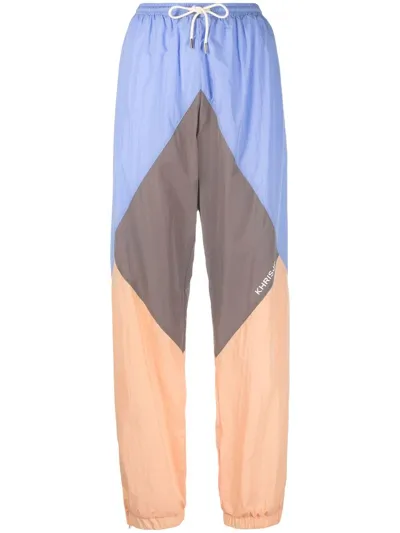 Khrisjoy Colour-block Track Pants In Blue