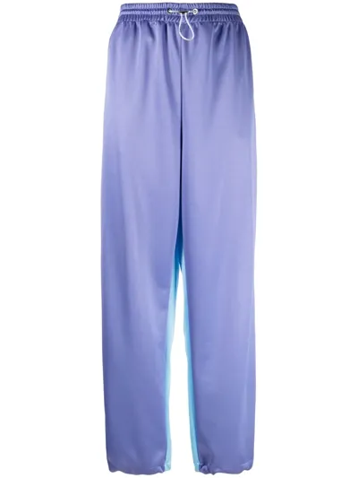 Khrisjoy Logo-print Track Pants In Blue