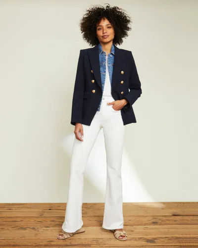 Veronica Beard Beverly Skinny Flare - Atterley In White