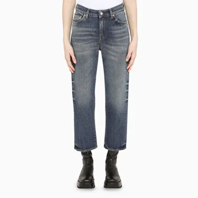 Department 5 Washed Blue Wide-leg Jeans