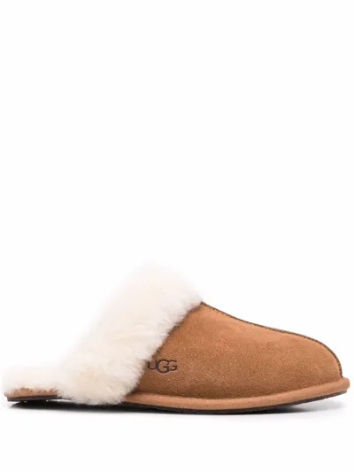 Ugg Coquette Shearling Slippers In Chestnut