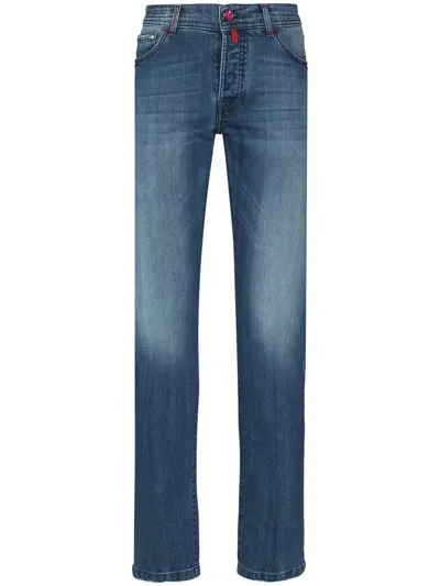 Kiton Straight-cut Denim Jeans In Blue