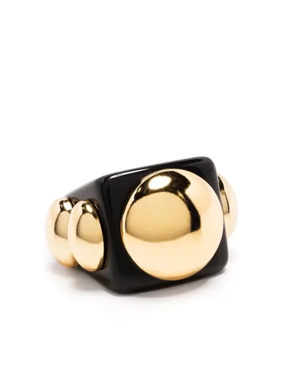 La Manso My Ex's Funeral Stud-detail Ring In Black