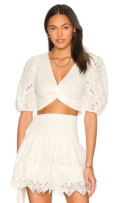 Hemant & Nandita Ruby Crop Top In White