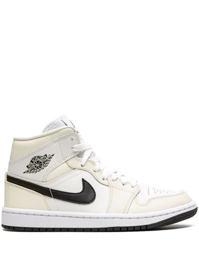 Jordan Air  1 Mid Sneakers In Neutrals